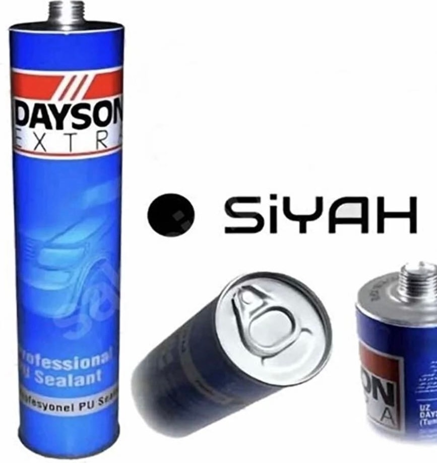 Pu Mastik Slikon (4ADET) Yapıştırıcı Siyah - Süper Güçlü Yapıştırıcı Yeni Tarihli