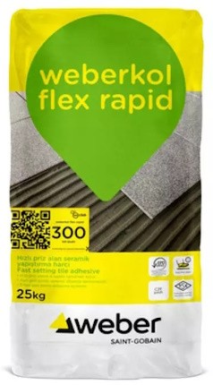 Weber Kol Flex Rapid Hızlı Donan Beyaz Seramik Yapıştırıcı 25 kg