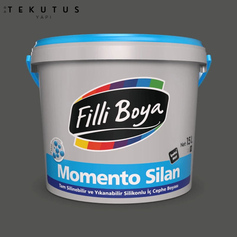 Momento Silan Silikonlu Iç Cephe Boyası 15 L Bazalt 30