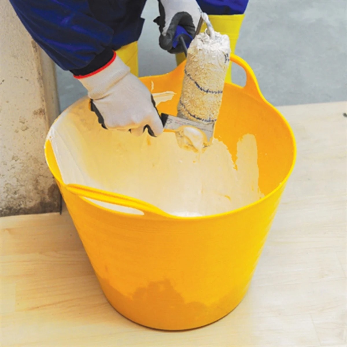 DEKOR Elastik Kova (Kum Harç Kovası Alçı Karıştırma Taşıma El Aleti Taşıma 25 Litre