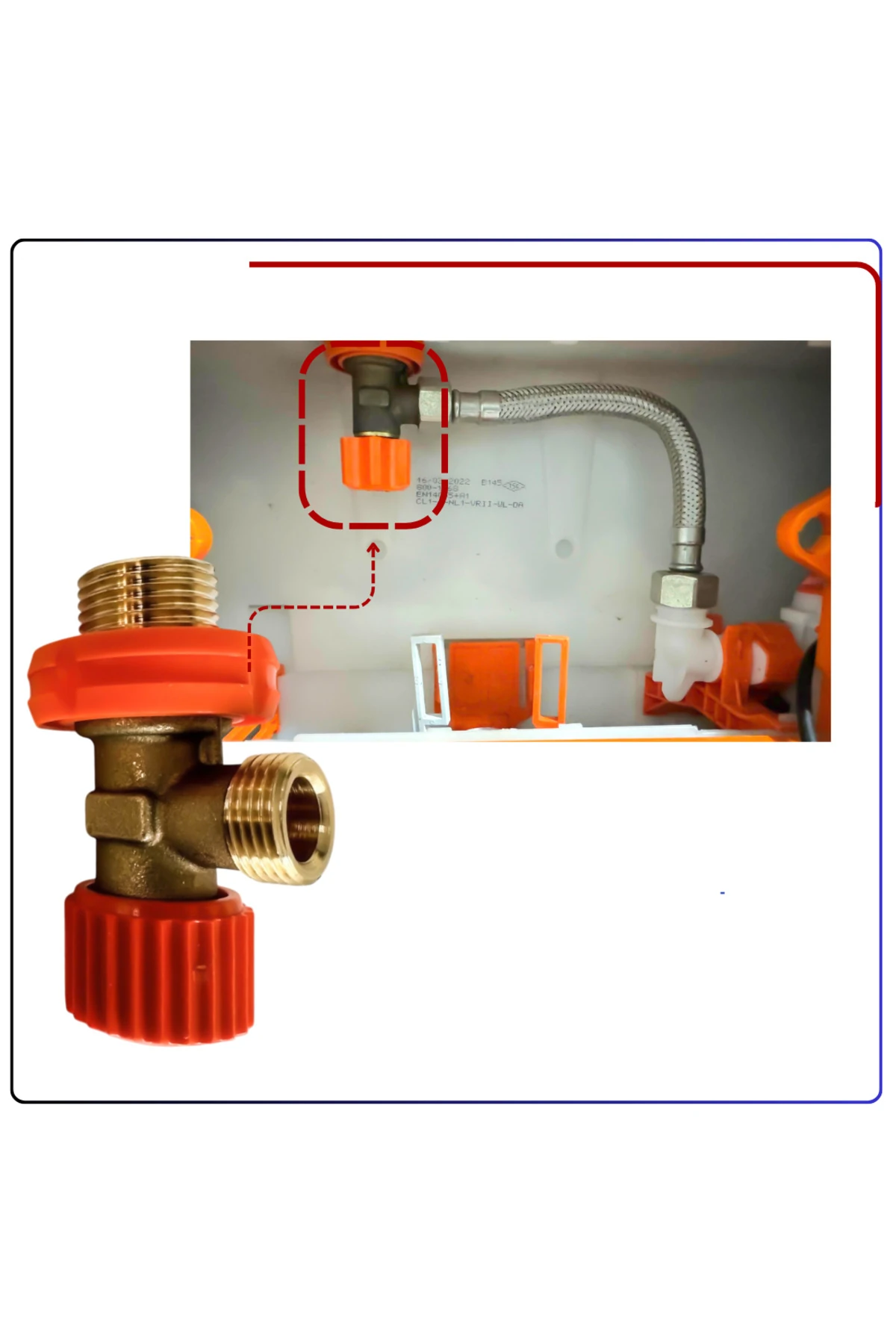 436905YP+ Gömme Rezervuar Ara musluk (Yeni)