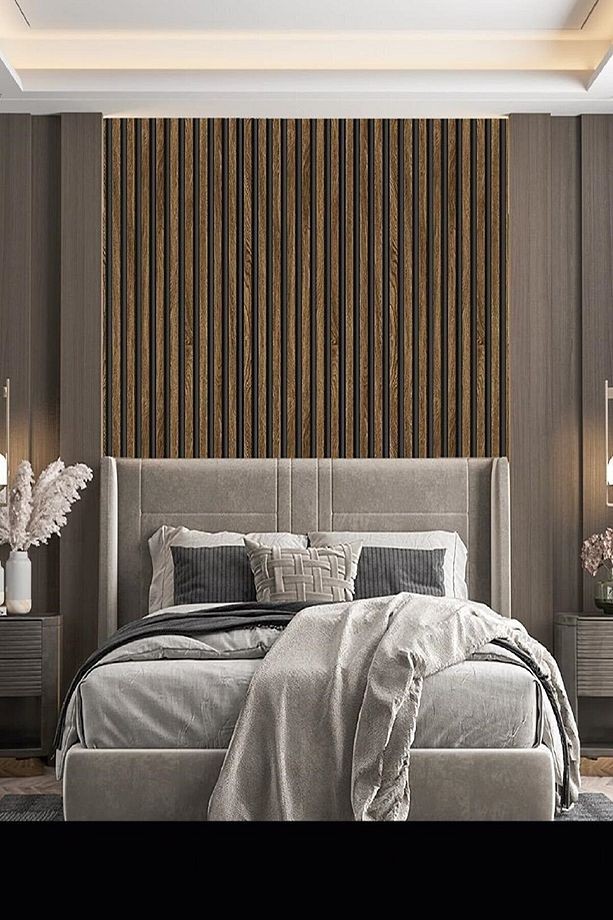 7610 Lambiri Panel Ahşap Duvar Çıtası Desenli Duvar Kağıdı ( 5,3 M2 )