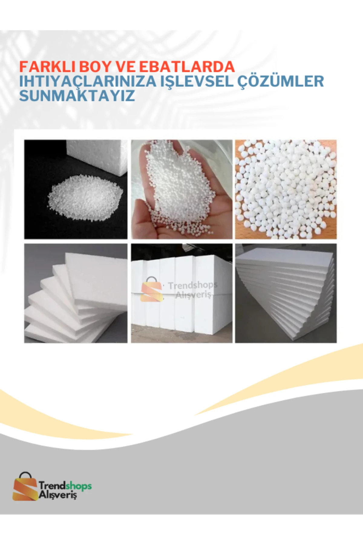 TSA-(3 ADET) 3CM 50X100CM Eps Strafor Köpük Isı Yalıtım Levhası 22 Dns