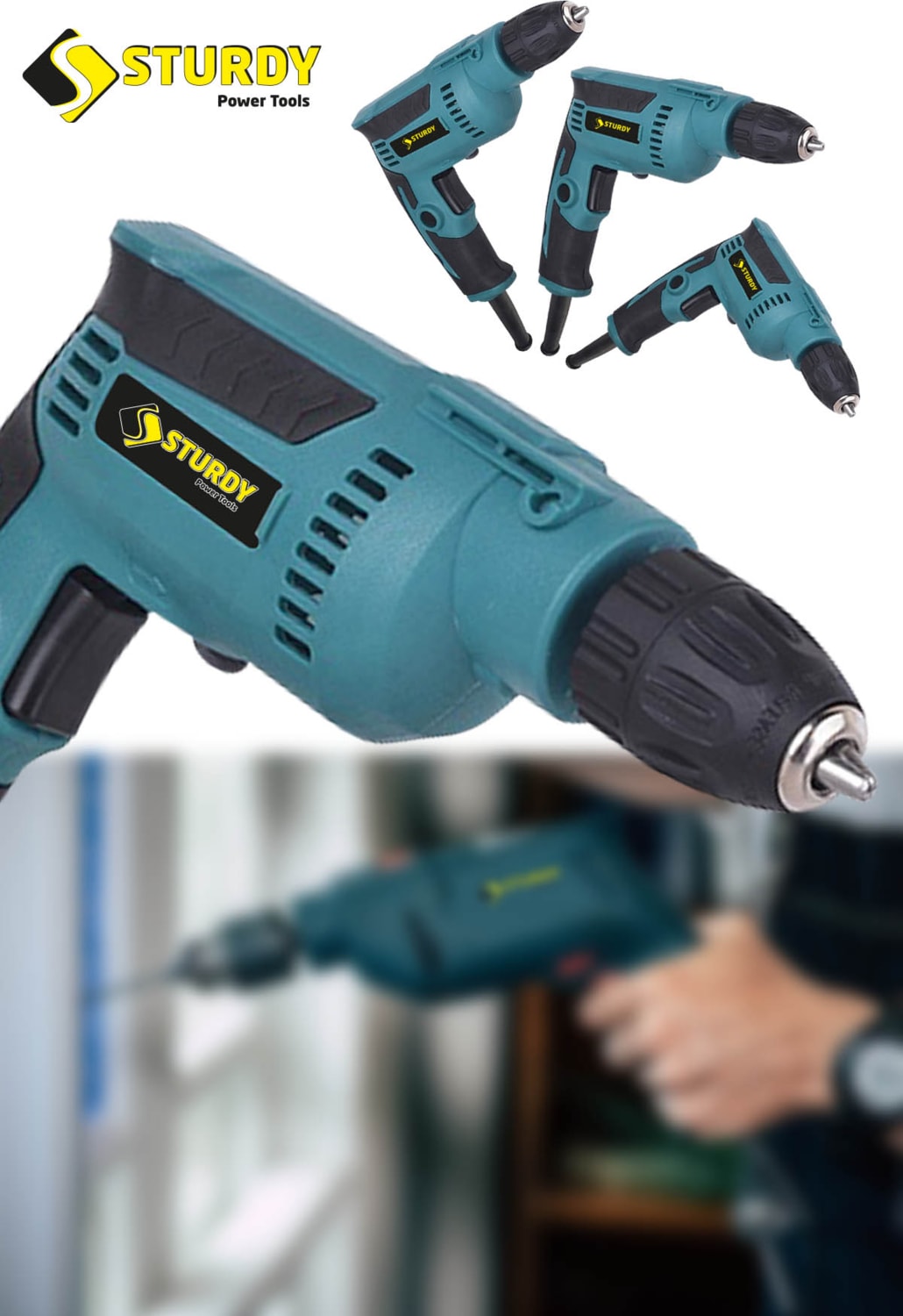 Japon Techno Hummer Drill 3600 V 35.000 Rpm Sjs Metal Sanzıman Devir Ayarlı Matkap