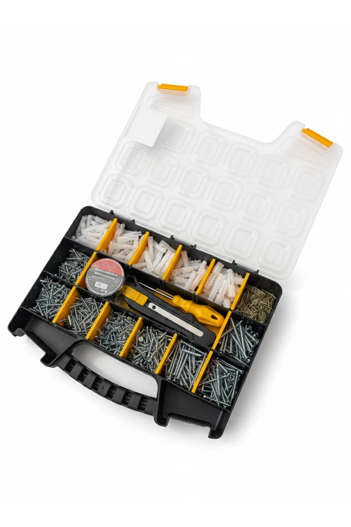 15 Bölmeli Vida Tornavida Maket bıçağı Bant Seti