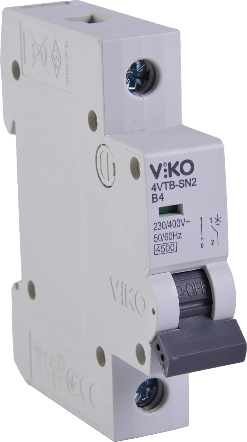 4VTB-1B04 Otomatik Sigorta 4,5ka B Tipi 1 Kutup 04A