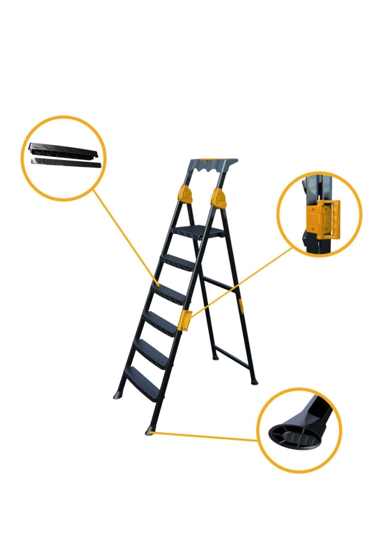 Mensa Plus 5+1 Basamaklı Metal Merdiven