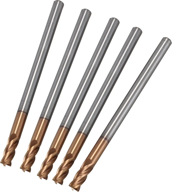 5 Adet 3mm Katı Karbür Parmak Frezeler Parmak Freze D3X8XD4X50L 4 Flüt Yan Freze Planya Profilleme Yüz Mill Standart Uzunluk (Yurt Dışından)