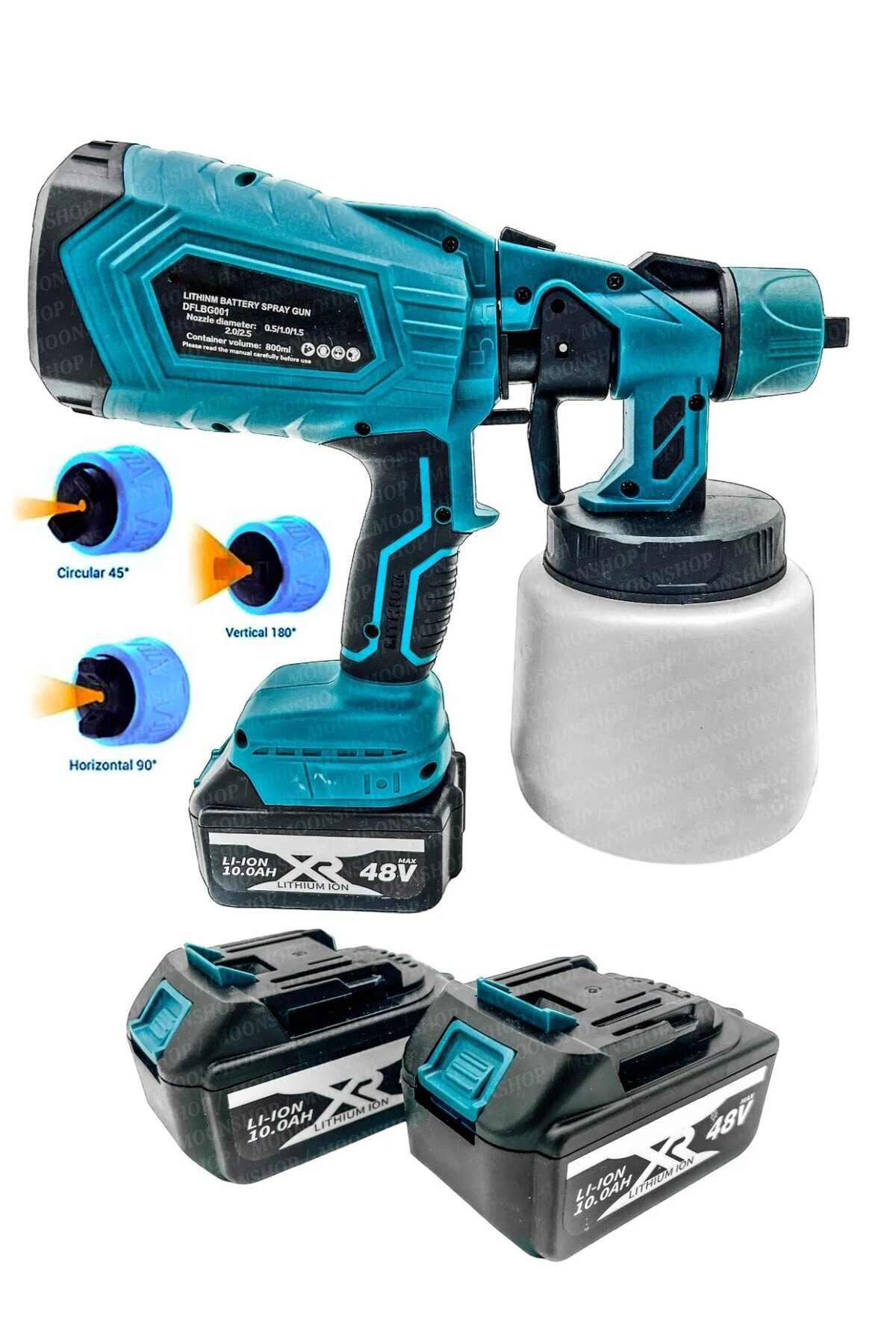 48V Çift Akülü Boya Tabancası Püskürtme Ilaçlama Makinası Vernik Ve Her Türlü Püskürtme...