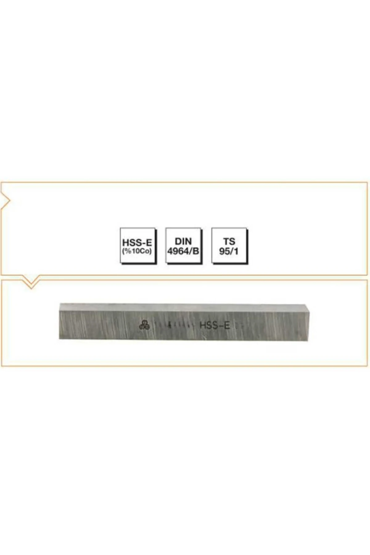 Makina Takım HSS-EE (%10Co)DIN 4964/B Kare Kesitli Torna Kalemi 10X10X160 -  B00401010160