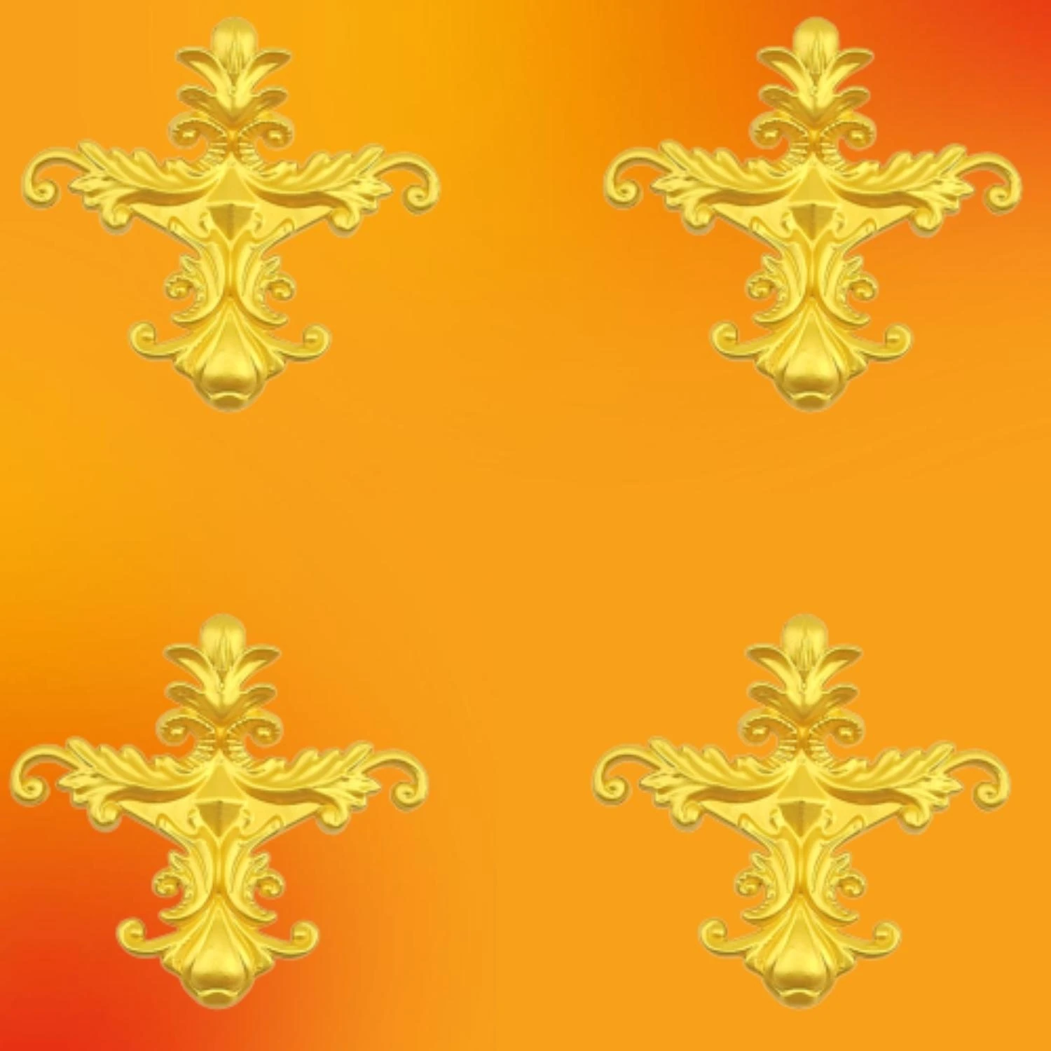 Saray Tavan Ek Motif 13 x 13 cm 4 Adet