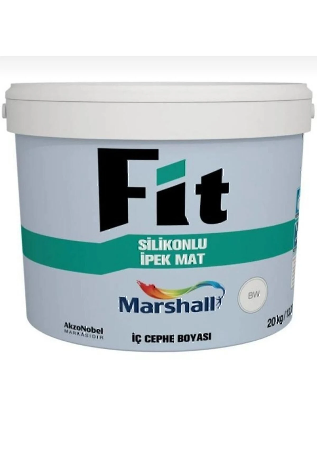 Fit Silikonlu Sedef Işıltısı Rengi Ipek Mat Silinebilir Iç Cephe Duvar Boyası 20 Kg