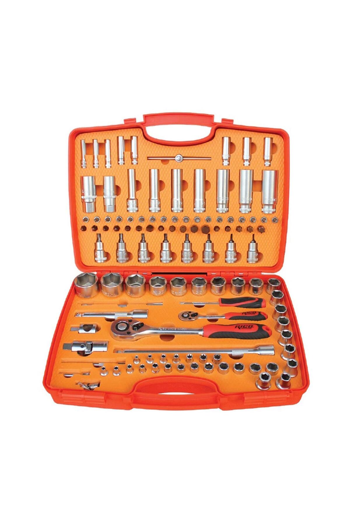 RİCO 006-rc1011 110 Parça 1/2 1/4 Lokma Takımı 6 Köşe