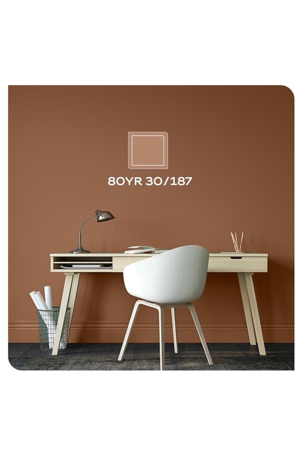 Silikonlu Özel Mat İç Cephe Boyası 3.5 LT (Renk Kodu: 80YR 30/187)