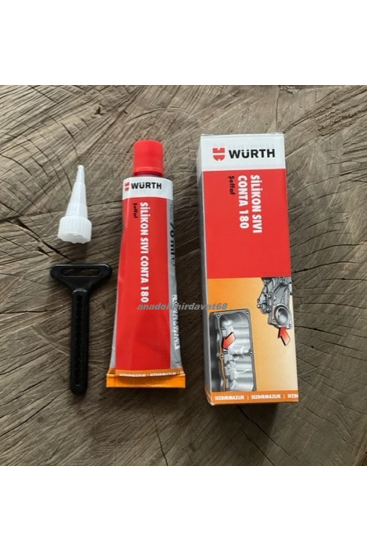 WÜRTH YÜKSEK ISI SİLİKONU ISIYA DAYANIKLI SİLİKON 70ML ŞEFFAF RENK GERMANY
