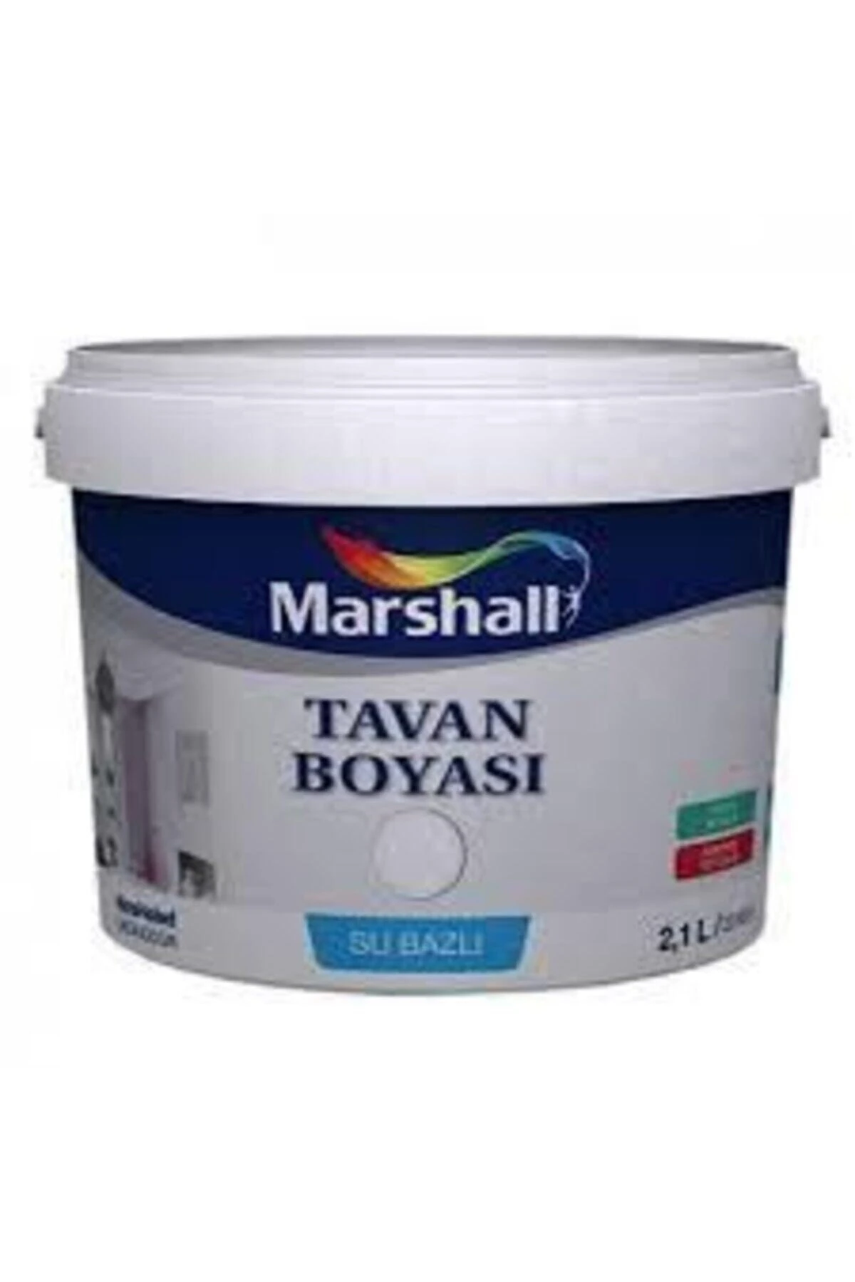 Su Bazlı Tavan Boyası 3.5 Kg.(2.1 Lt.) Kar Beyazı