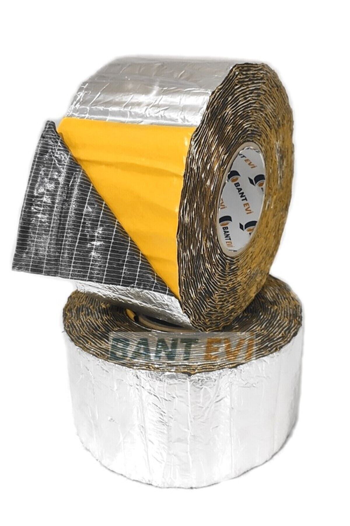 Araç Oto Ses Isı Yalıtım Bandı 10cmx5metre Alüminyum Folyolu Kauçuk Bant Izolasyon Malzemesi