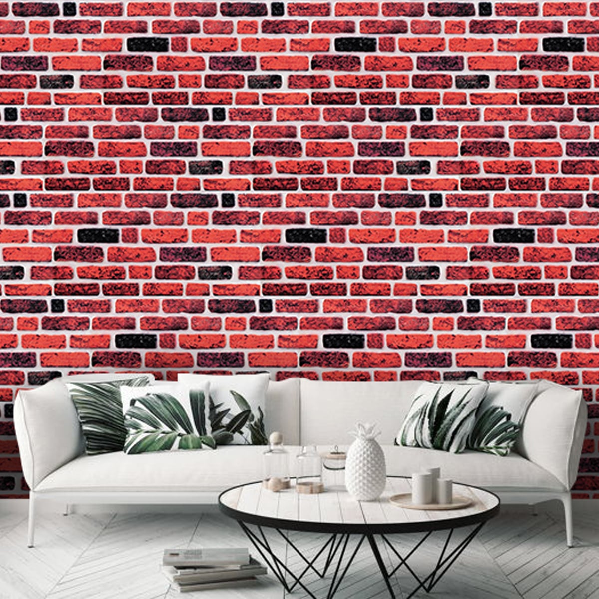 5 Adet (2,5m2) x Tuğla Desenli 3 Boyutlu Renkli Strafor Köpük Duvar Kaplama Paneli (BR-539)
