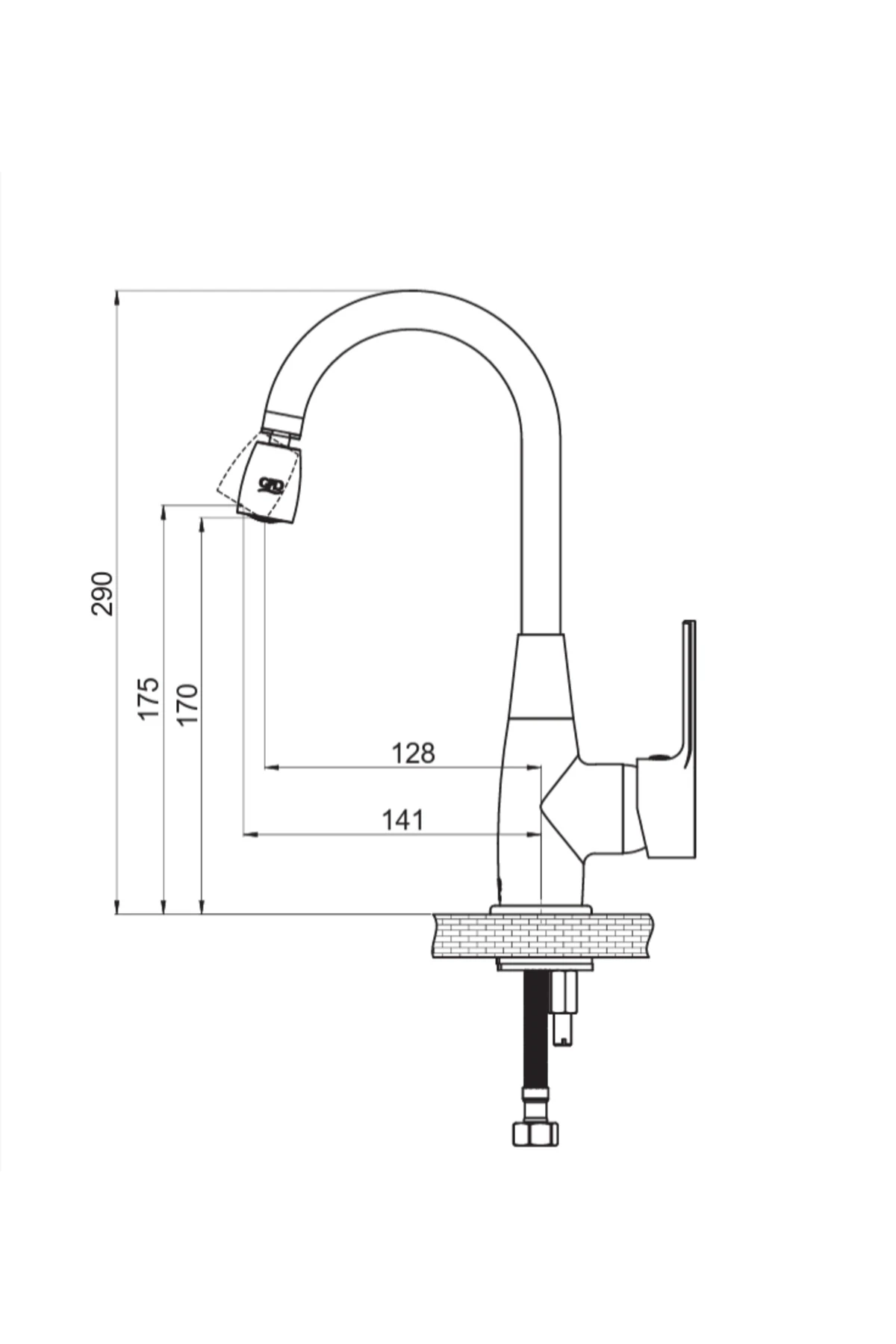 Gbd Tek Gövde Lavabo Bataryası Solus Mtl55