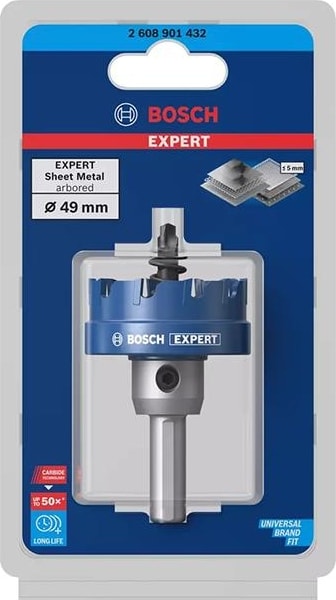 BOSCH Expert 49 mm Elmaslı Inox Panç Adaptörlü 2608901432
