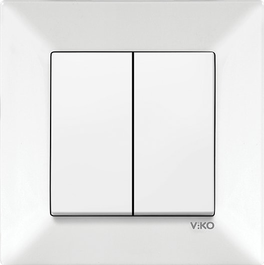 Beyaz Komütatör Anahtar (Çerçeveli)