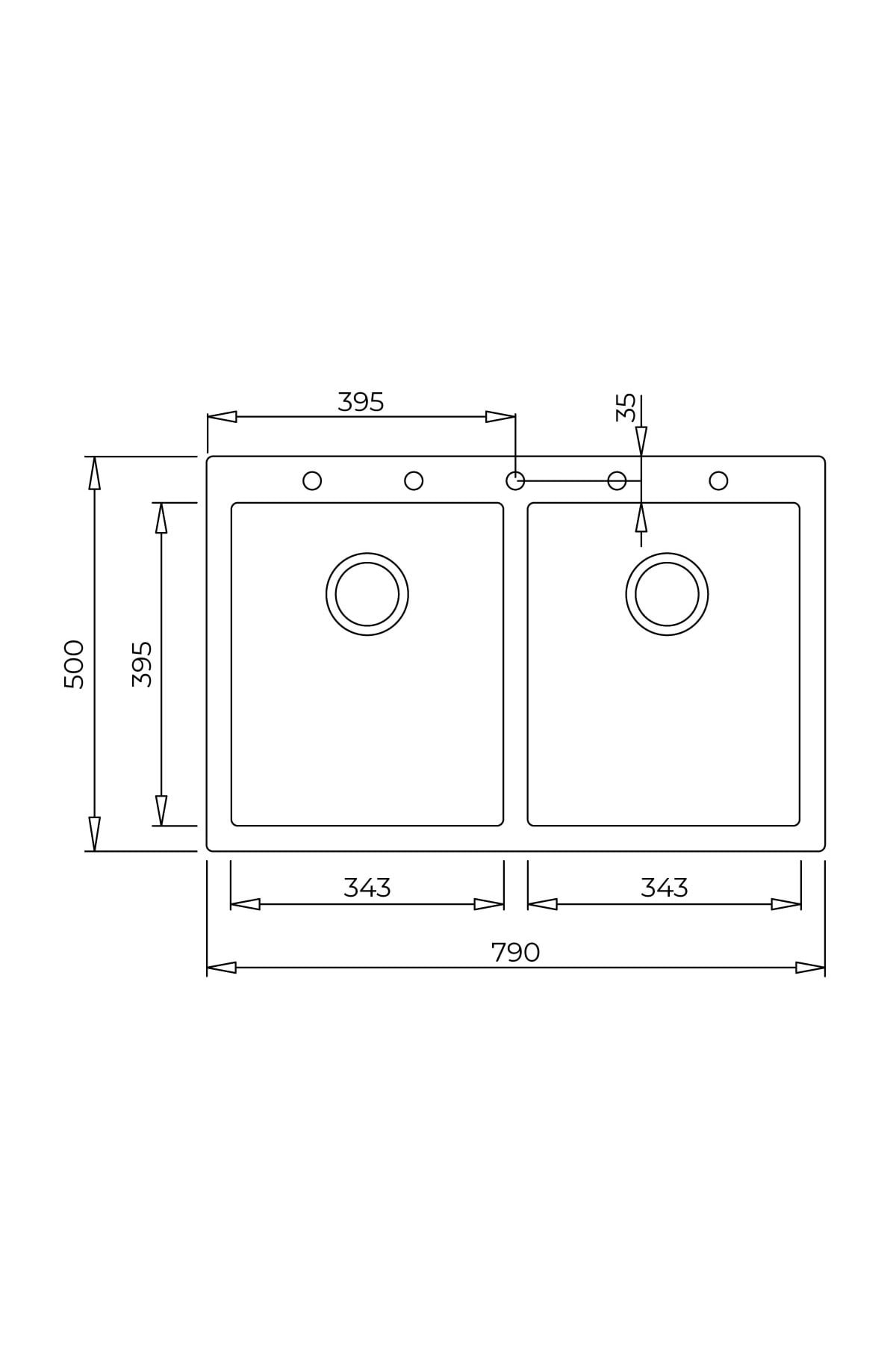 Forsquare 790 Tg Arctic White Granit Eviye