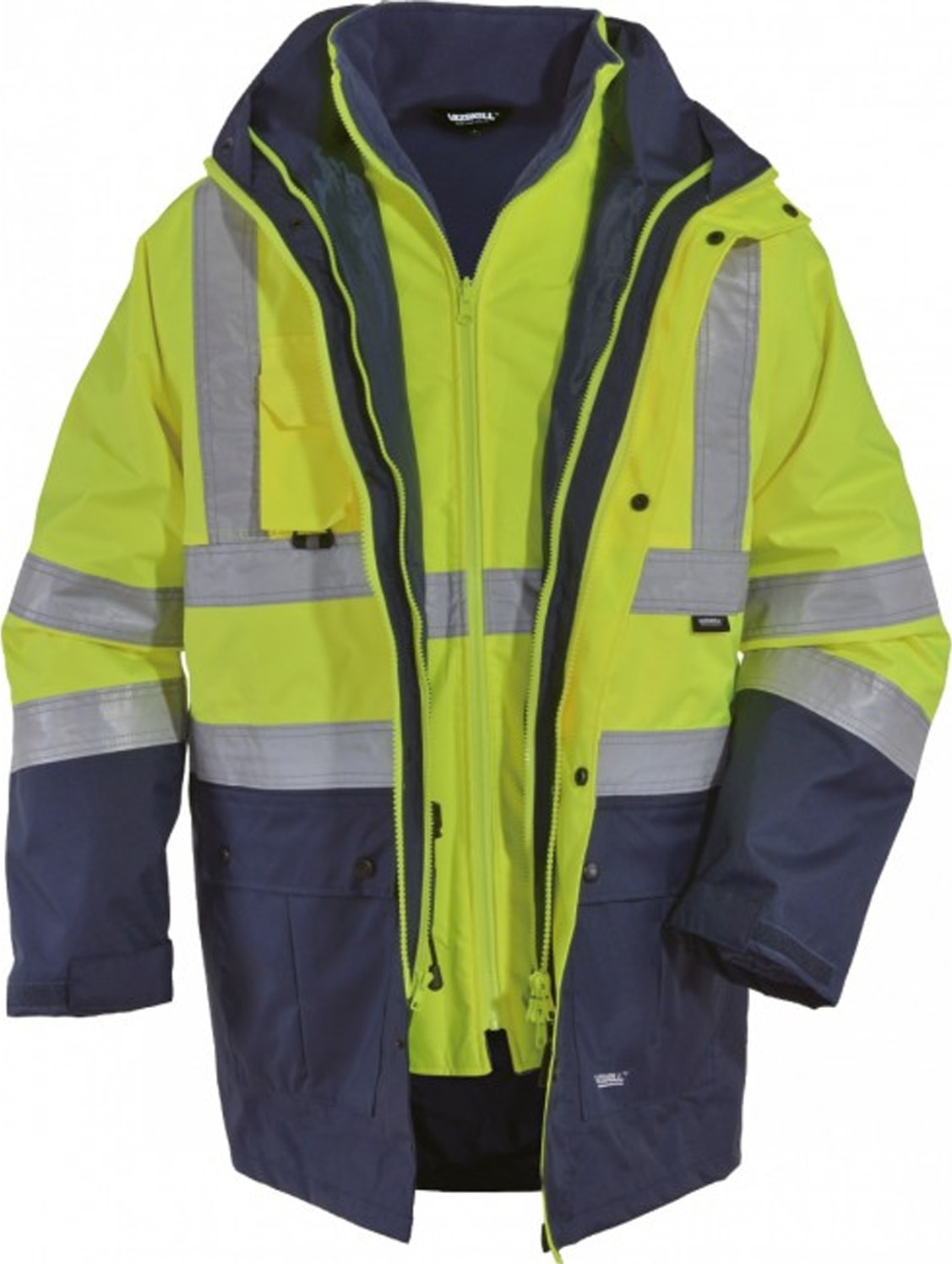 Junıor 5 Parça İçi Çıkmalı Parka Sarı/Lacivert