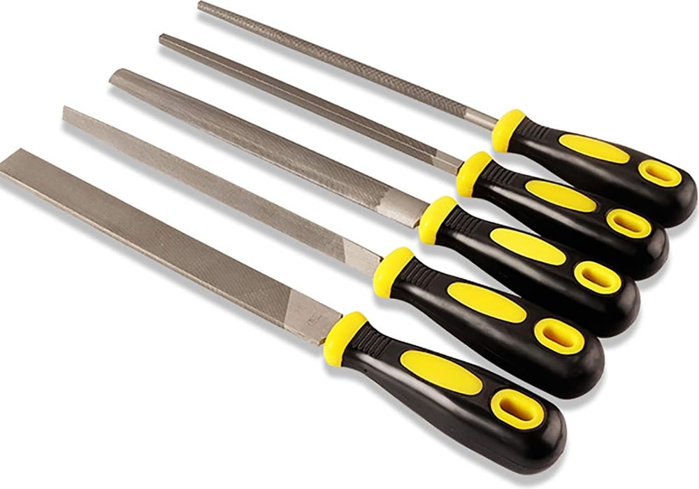 5 Parça Uzun (30 Cm) Yüksek Kalite Eğe Seti (Ergonomik Saplı Uzun Boy)