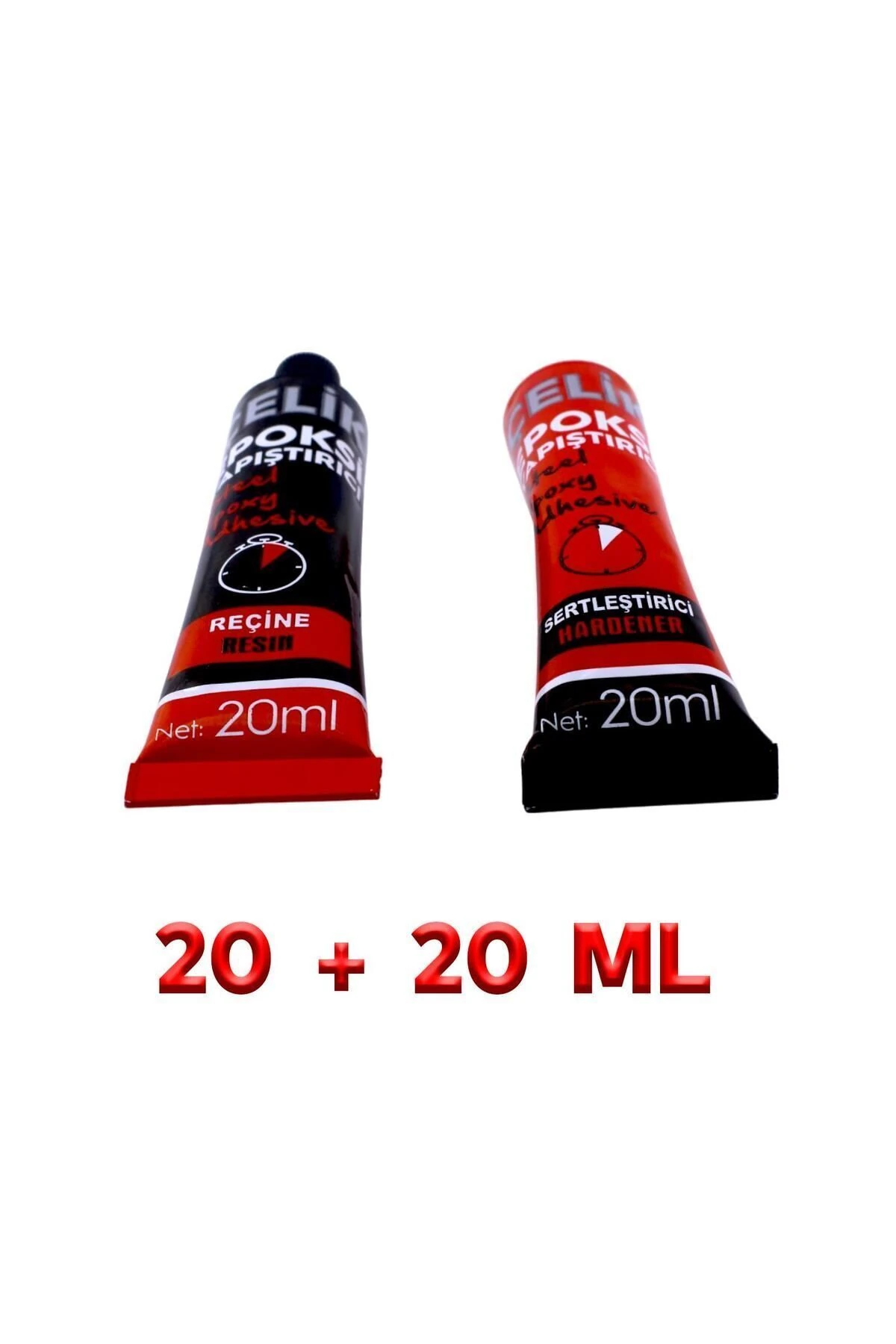 Güçlü Epoksi Yapıştırıcı Metal Plastik Seramik Cam Çelik Yapıştırıcı 20 + 20 Gr Hızlı Kuruyan