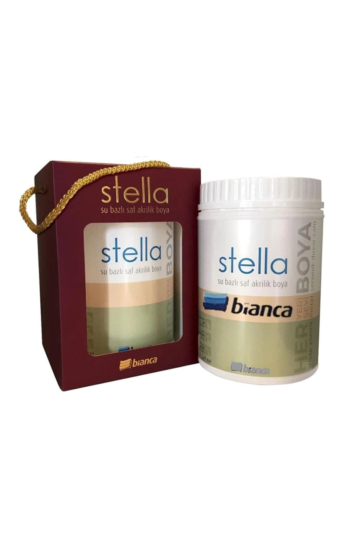 Stella Su Bazlı Saf Akrilik Beyaz Boya 500 ml