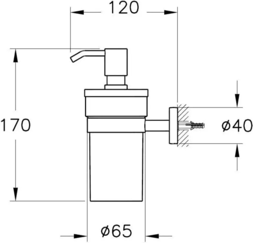 Base 200 Sıvı Sabunluk Krom A44107