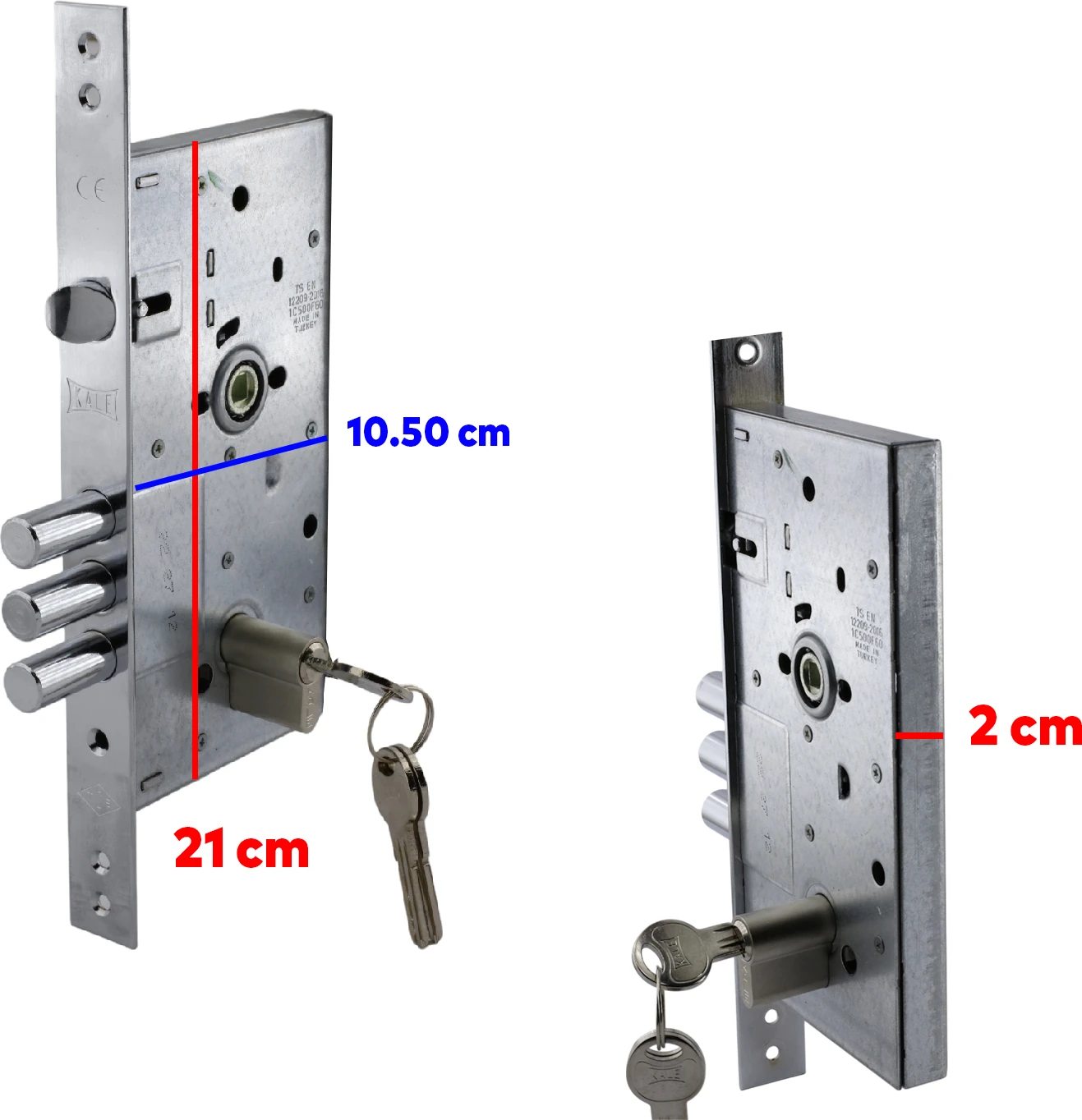Kale 252 Rsn Monoblok Çelik Kapı Kilidi