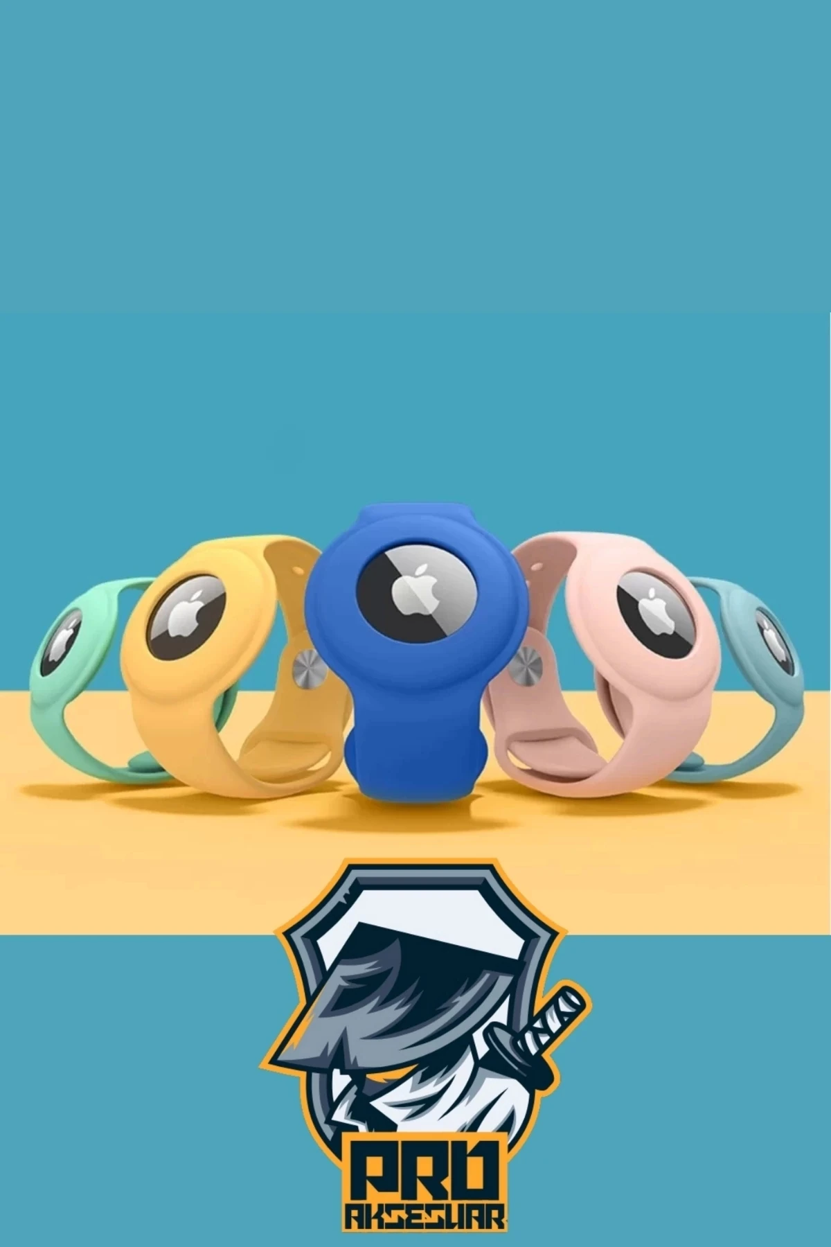 Airtag Uyumlu Kordon (Anahtarlık ) & Bileklik - Çok Amaçlı Yumuşak Silikon Kılıf