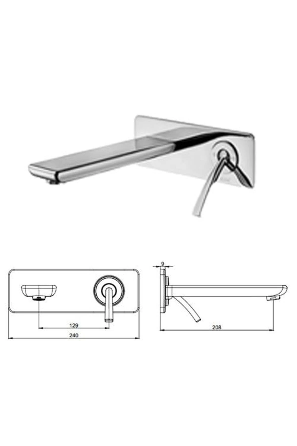 Novita Ankastre Gömme Lavabo Bataryası Set (102167614H-K+102166603H)
