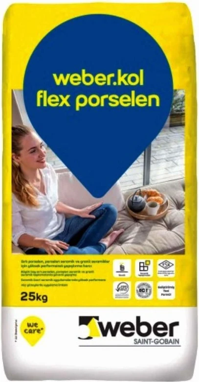 Kol Flex Porselen Gri 25 kg (C2 Te)