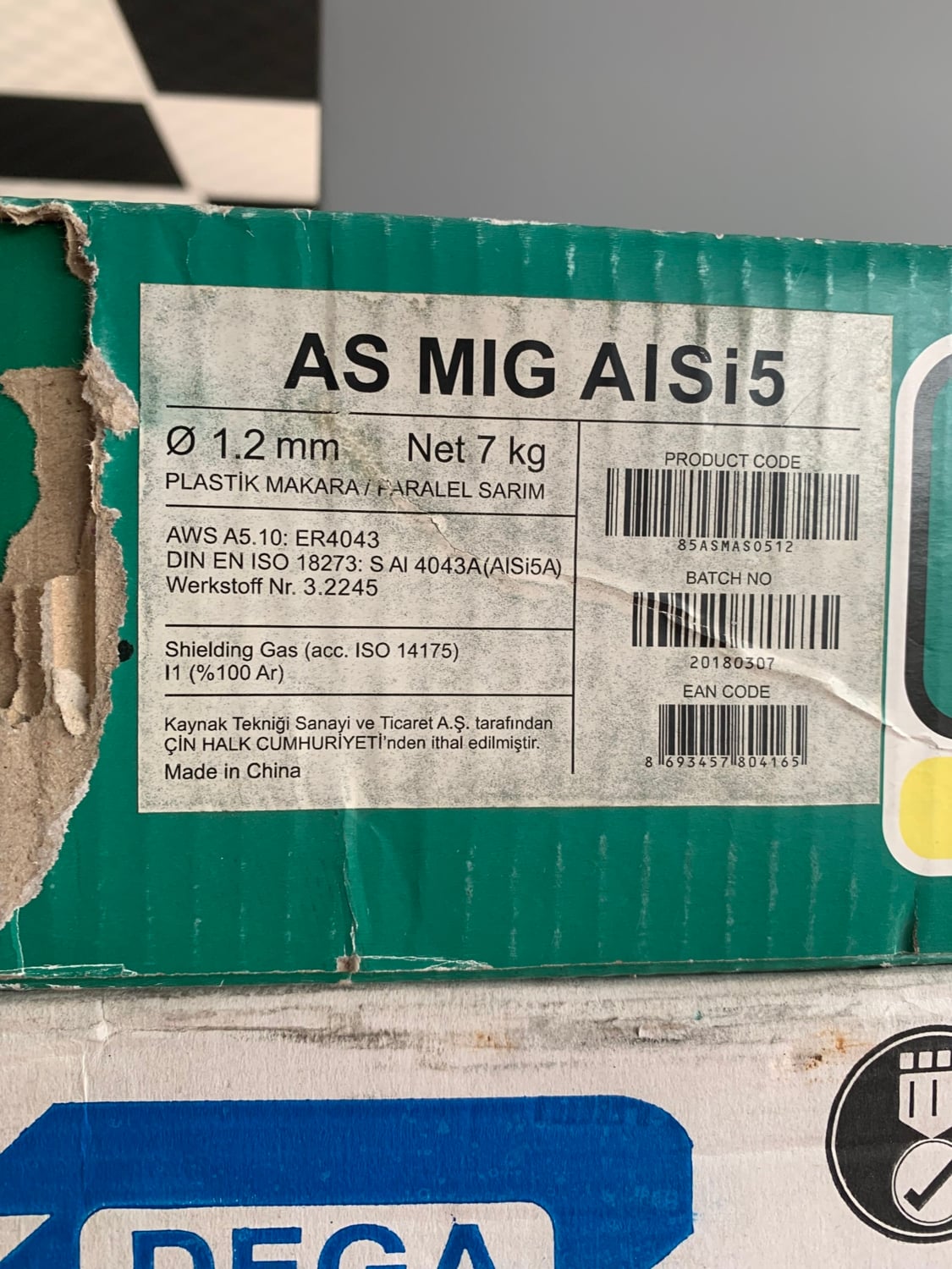Alüminyum Kaynak Teli As Mig Alsi5 1.2 mm