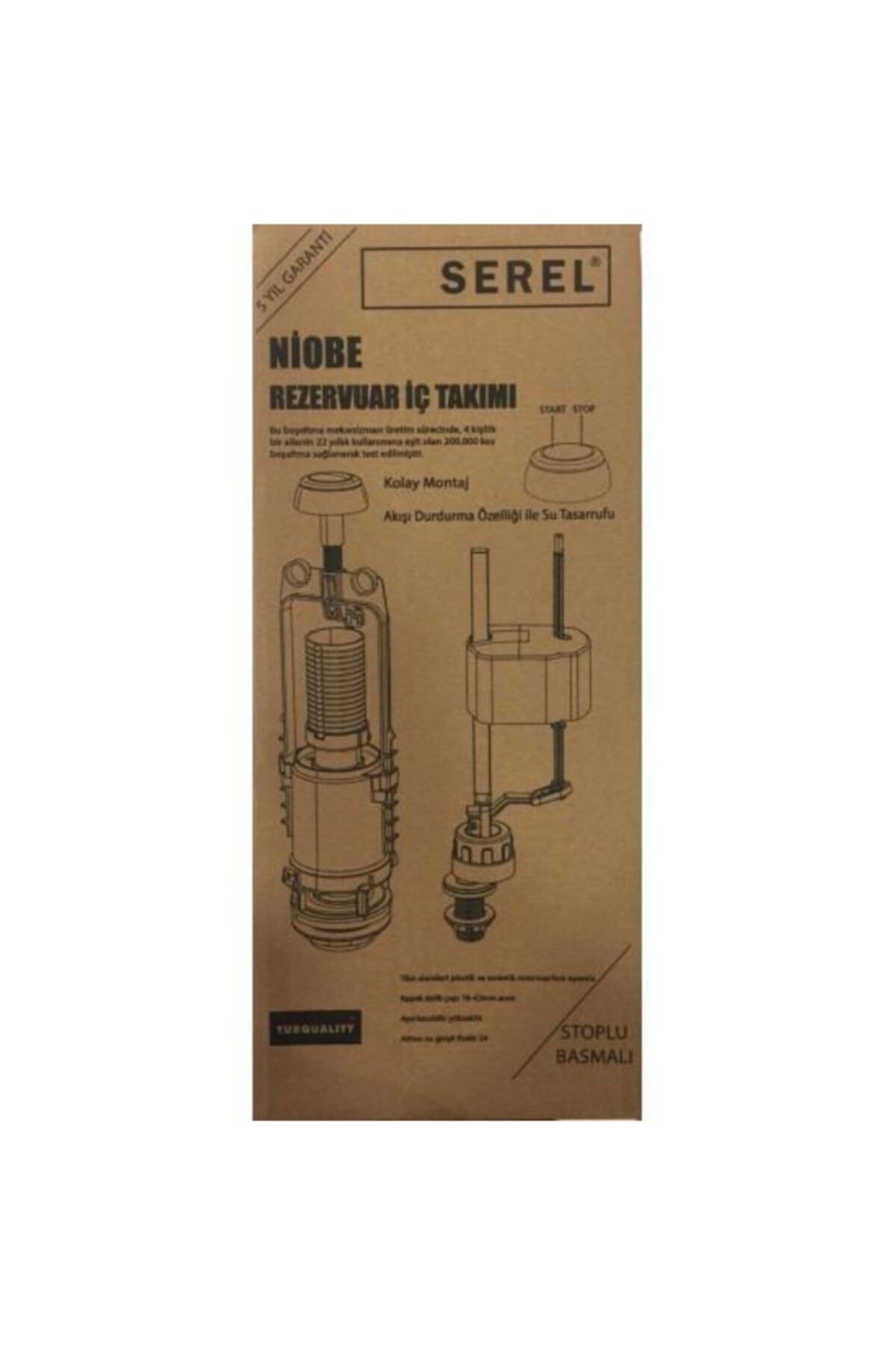 Serel Niobe Alttan Doldurmalı Iç Takım Start Stoplu