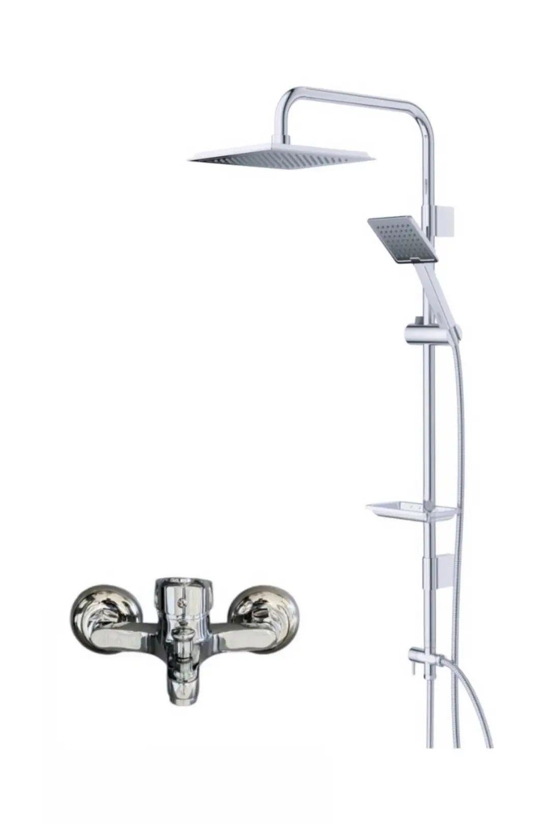 armour armatür Krom banyo bataryası ve duş seti