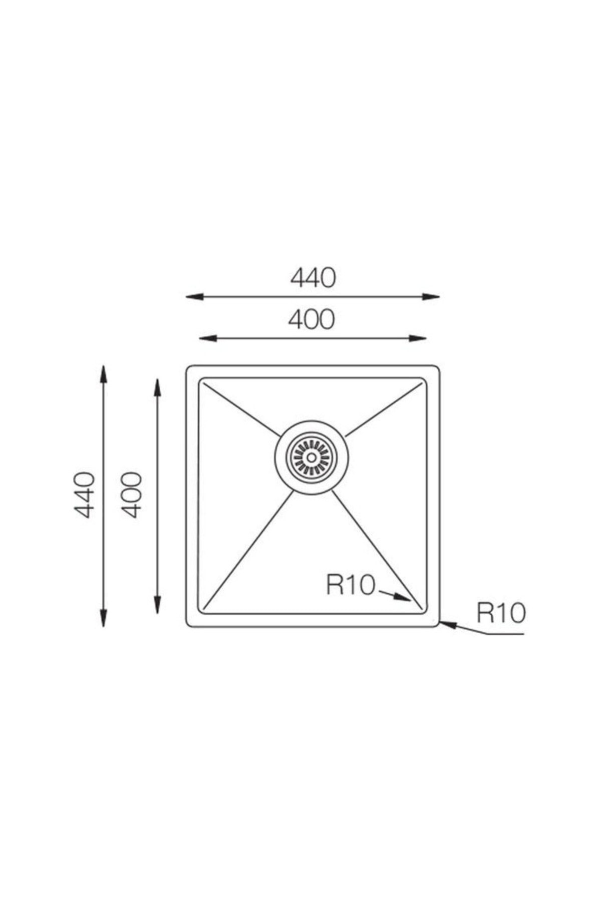 Colourx 400 Tıtanıum Tezgahüstü Mutfak Eviyesi