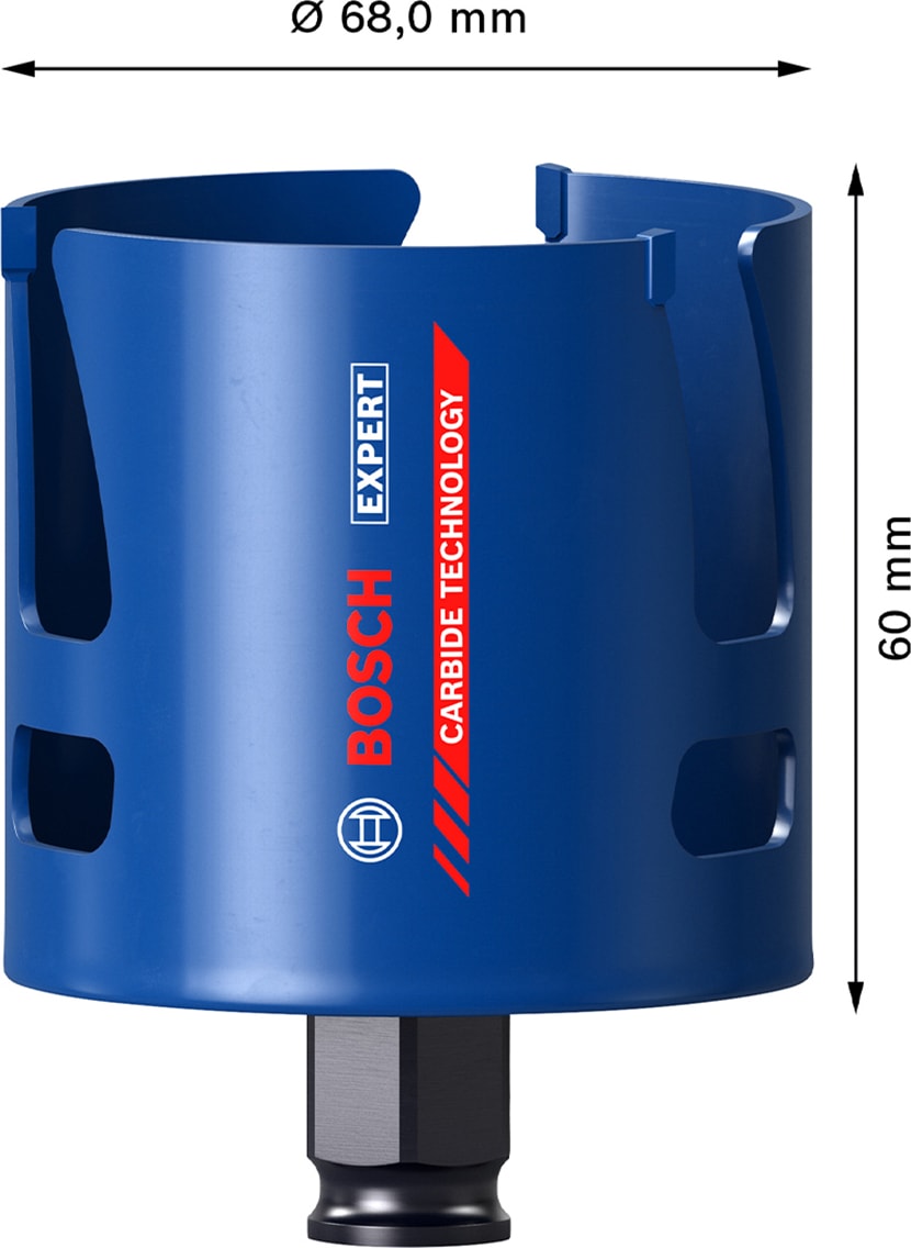 BOSCH Expert Construction Material Delik Açma Testeresi 68 x 60 mm