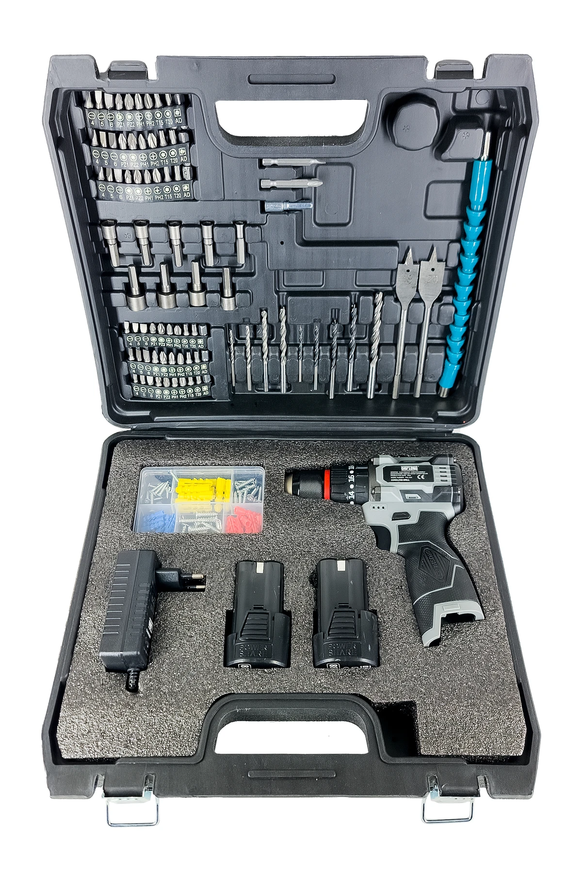 PRO ÇELİK ÖZEL SERİ 84 PARÇA KÖMÜRSÜZ GÜÇLENDİRİLMİŞ MOTOR ŞARJLI ARMUT BATARYA MATKAP