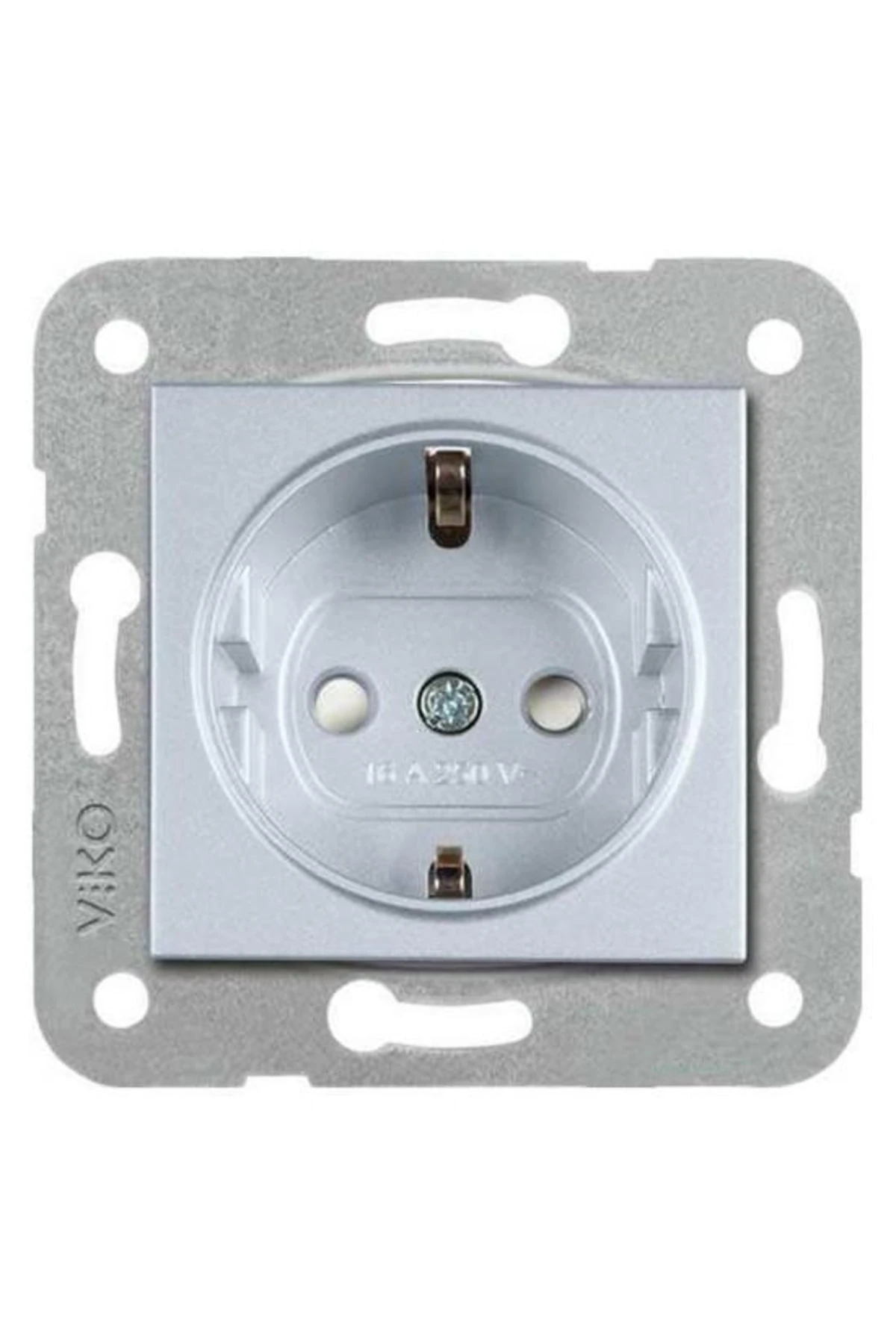 Artline Novella/trenda Gümüş Topraklı Priz - Çerçevesiz