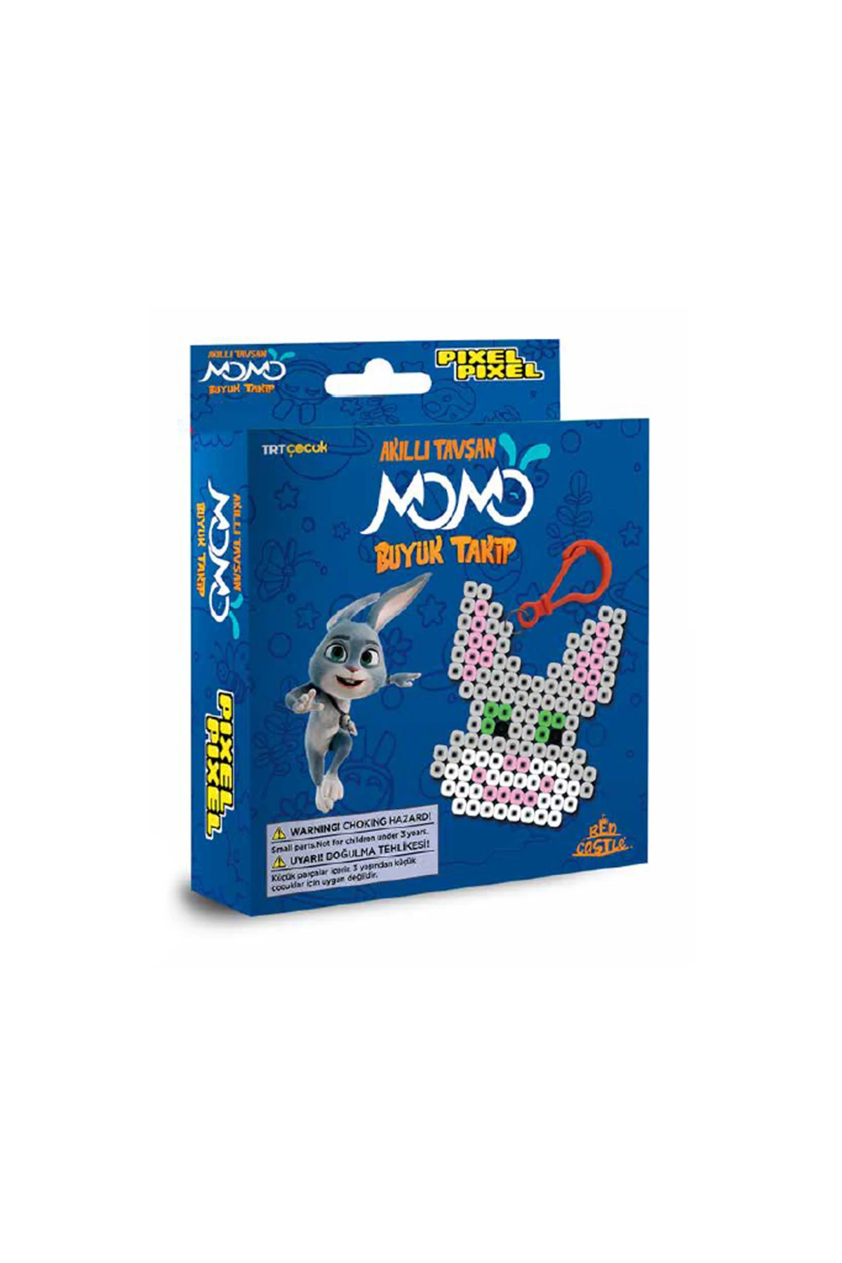 Akıllı Tavşan Momo Ütü Ile Yapışan Midi Boncuk Anahtarlık Etkinlik Seti- Mb14