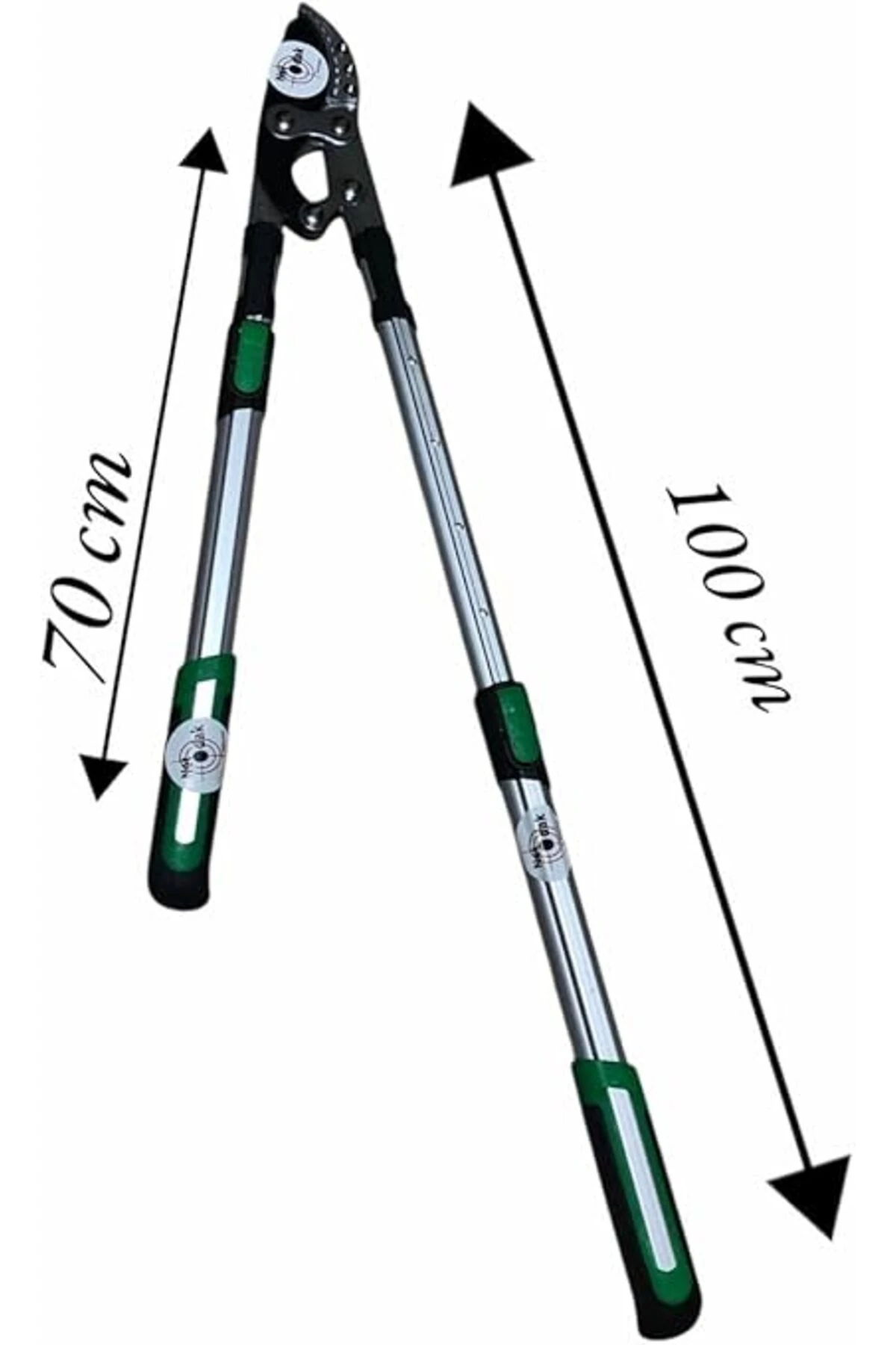 Uzatmalı Dal Budama Makası 5cm Ağız Çelik Bıçaklı Ayarlanabilir Sap Uzayan Kollu Makas
