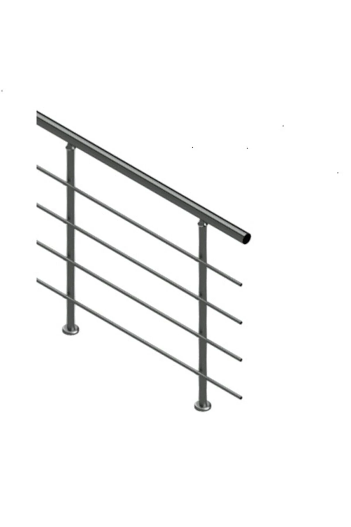 304 Kalite Paslanmaz Krom Merdiven Korkuluk 100 cm