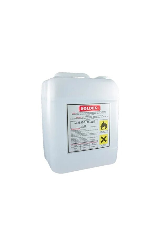 Soldex No Clean Flux 5 Lt Sr33 - Temizleme Gerektirmeyen Lehim Suları