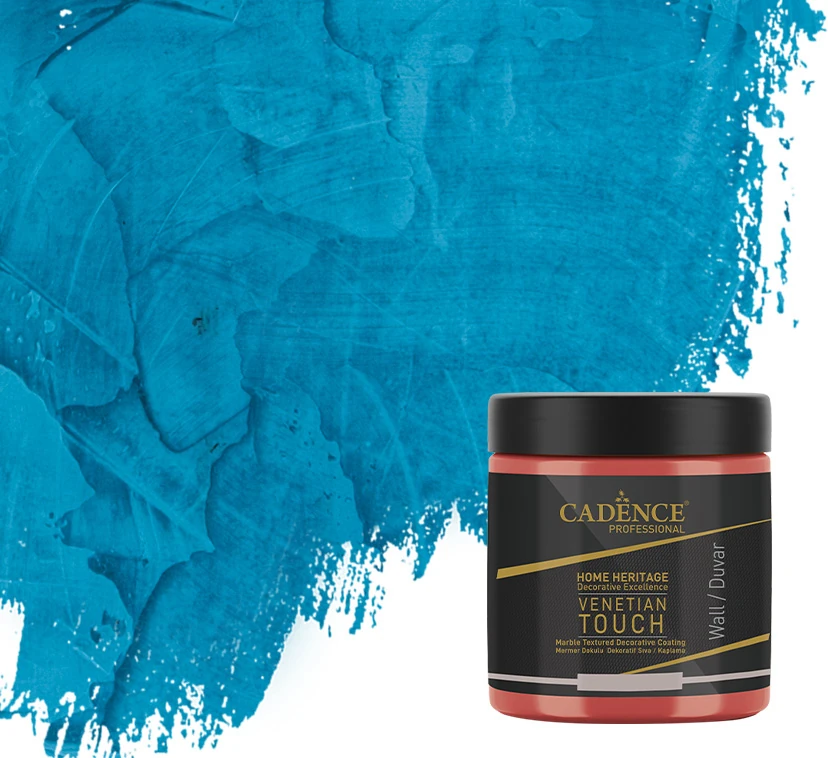Venetıan Touch Mermer Dokulu Dekoratif Sıva / Kaplama Vt-17 Koyu Turkuaz 250 ml