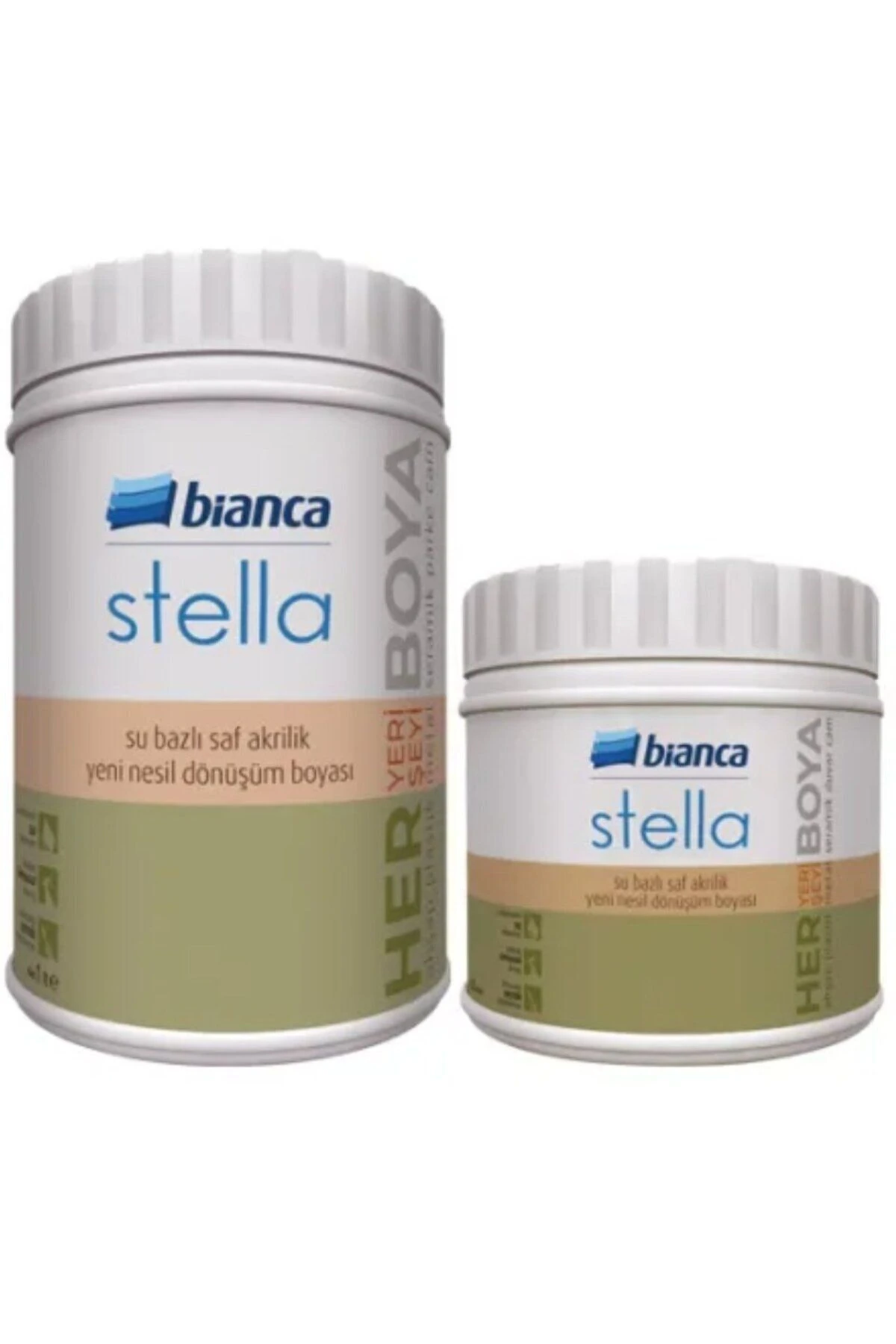 Stella Su Bazlı Saf Akrilik Açık Fildişi Boya Ve Dekor Kadife Rulo