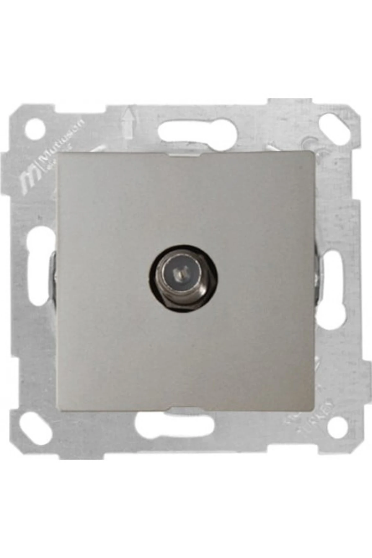 RİTA TİTANYUM F UYDU TV PRİZİ (ÇERÇEVE HARİÇ)