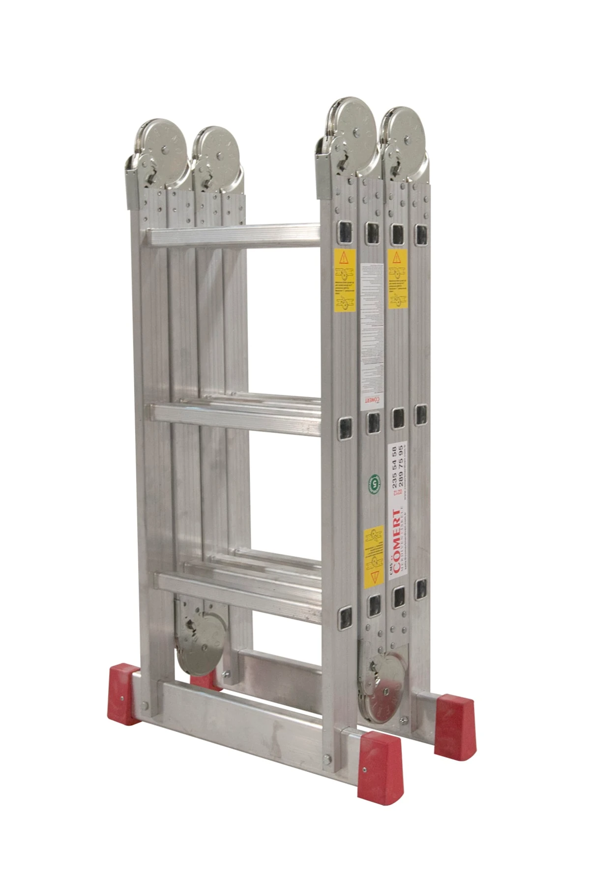 3,75 Mt A Kalite Alüminyum Akrobat Merdiven Yerli Üretim